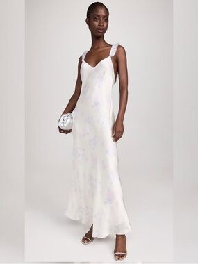 ryan catalina lace maxi dress Loveshackfancy Ryan Catalina Lace Maxi Dress - Neutral